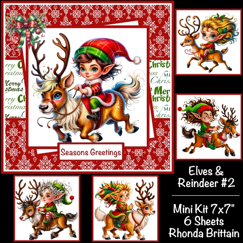 Elves & Reindeer #2 Mini Kit 7x7