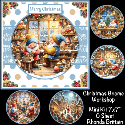 Christmas Gnome Workshop Mini Kit 7x7
