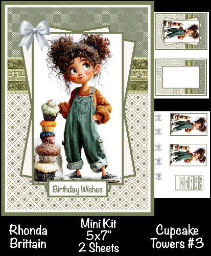 cup1398295_40 - Cupcake Tower #3 Mini Kit 5x7