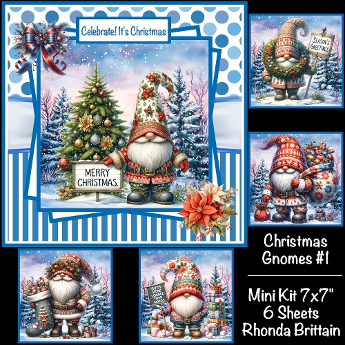 Christmas Gnomes #1 Mini Kit 7x7