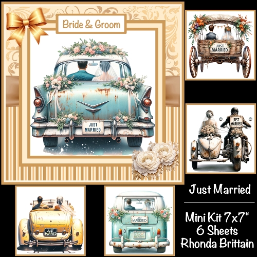 cup1398628_40 - Just Married Mini Kit 7x7
