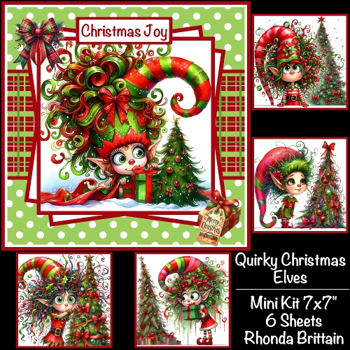 cup1398837_40 - Quirky Christmas elves Mini Kit 7x7