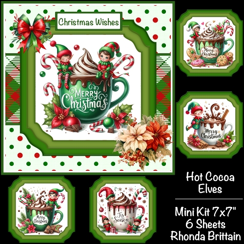 cup1398914_40 - Hot Cocoa Elves Mini Kit 7x7
