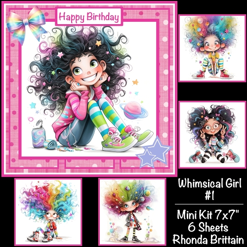Whimsical Girl #1 Mini Kit 7x7