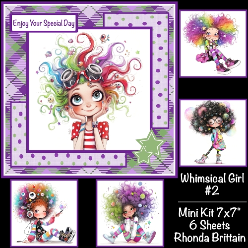 Whimsical Girl #2 Mini Kit 7x7