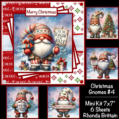 Christmas Gnomes #4 Mini Kit 7x7