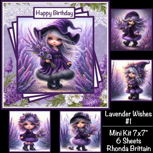 Lavender Wishes #1 Mini Kit 7x7