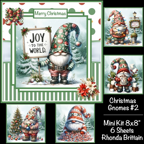 Christmas Gnomes #2 Mini Kit 8x8 *Customer Request*