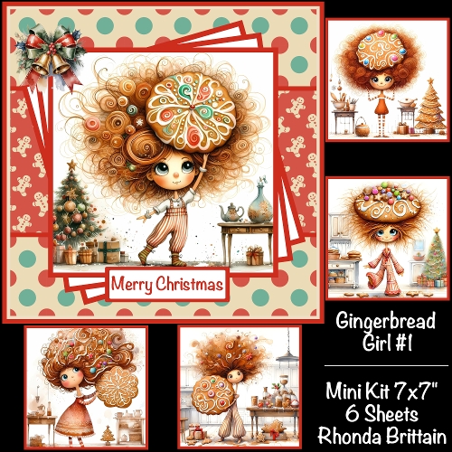 Gingerbread Girl #1 Mini Kit 7x