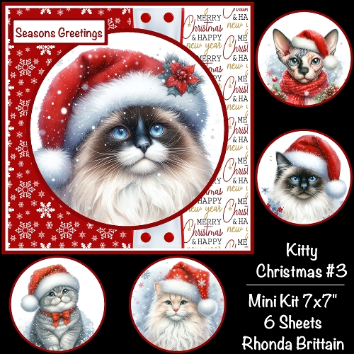 Kitty Christmas #3 Mini Kit 7x7