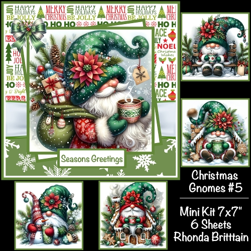 Christmas Gnomes #5 Mini Kit 7x7
