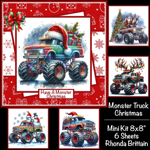 cup1401712_40 - Monster Truck Christmas Mini Kit 8x8 *Customer Request*