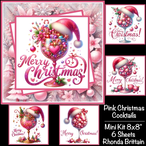 cup1401713_40 - Pink Christmas Cocktails Mini Kit 8x8 *Customer Request*