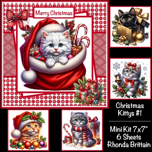 Christmas Kittys #1 Mini Kit 7x7