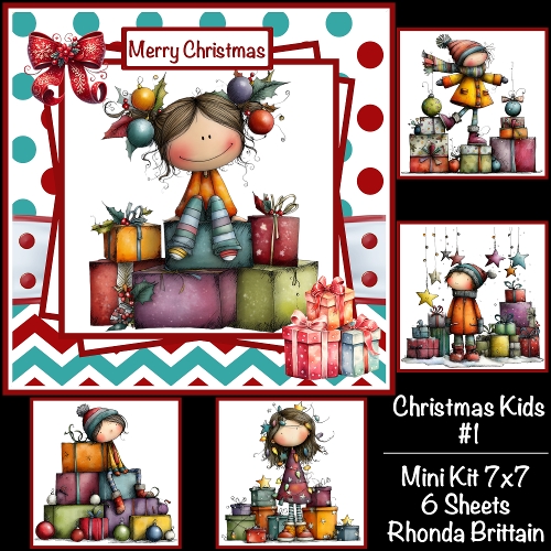 Christmas Kids #1 Mini Kit 7x7