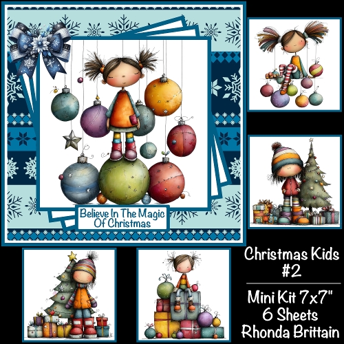 Christmas Kids #2 Mini Kit 7x7