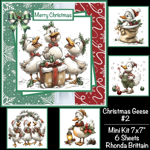 Christmas Geese #2 Mini Kit 7x7 (5)