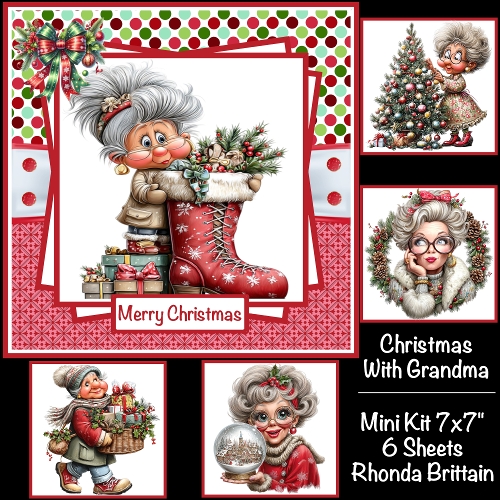cup1402950_40 - Christmas With Grandma Mini Kit 7x7