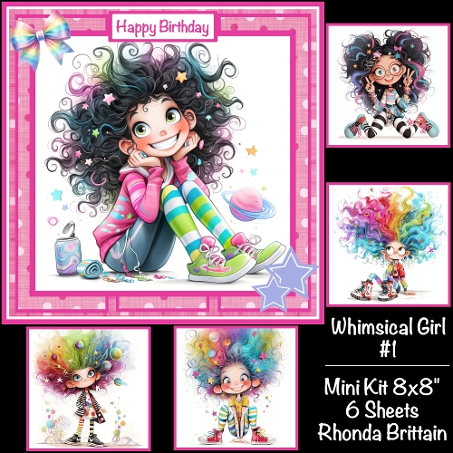 Whimsical Girl #1 Mini Kit 8x8 *Customer Request*