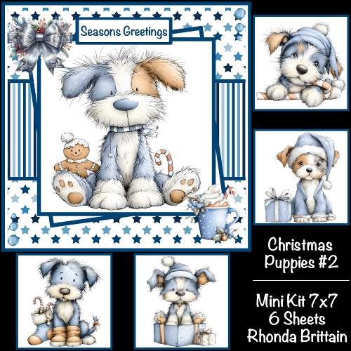 Christmas Puppies #2 Mini Kit 7x7