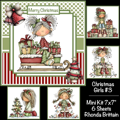 cup1404445_40 - Christmas Girls #3 Mini Kit 7x7