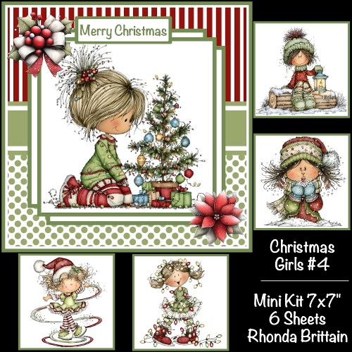 cup1404446_40 - Christmas Girls #4 Mini Kit 7x7