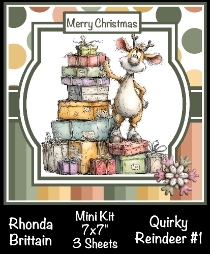 Quirky Reindeer #1 Mini Kit 7x7