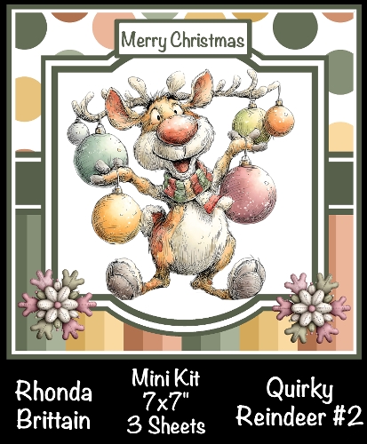 Quirky Reindeer #2 Mini Kit 7x7