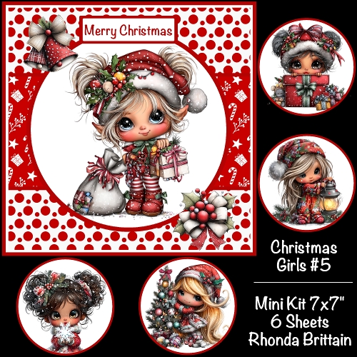 Christmas Girls #5 Mini kit 7x7