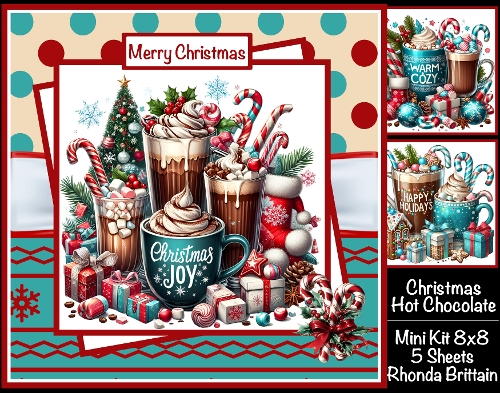 Christmas Hot Chocolate Mini Kit 8x8 *Customer Request*