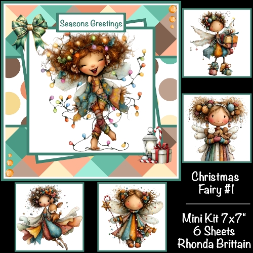 Christmas Fairies #1 Mini Kit 7x7