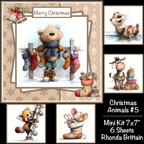 Christmas Animals #5 Mini Kit 7x7