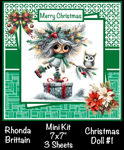 Christmas Doll #1 Mini Kit 7x7