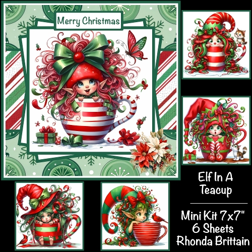 Elf In A Teacup Mini Kit 7x7