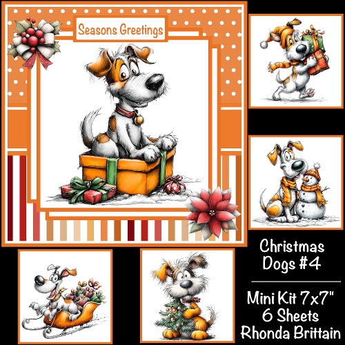Chrismas Dogs #4 Mini Kit 7x7