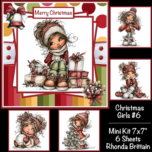 Christmas Girls #6 Mini Kit 7x7