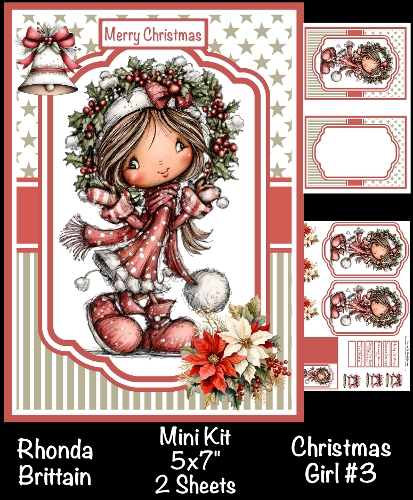 cup1407384_40 - Christmas Girl #3 Mini Kit 5x7