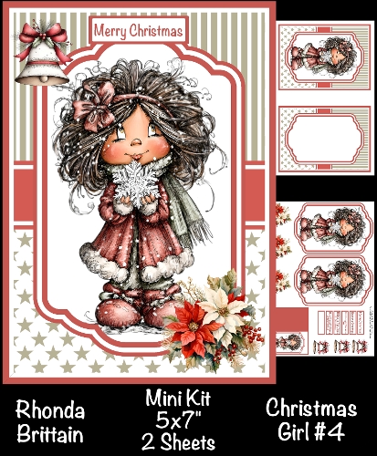 cup1407387_40 - Christmas Girl #4 Mini Kit 5x7