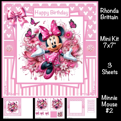 cup1407654_40 - Minnie Mouse #2 Mini Kit 7x7