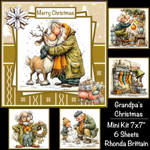 Grandpas Christmas Mini Kit 7x7