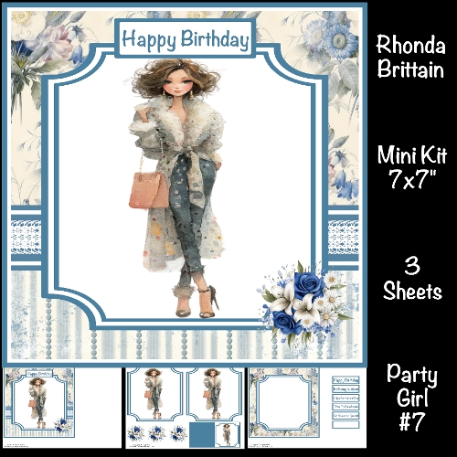 Party Girl #7 Mini Kit 7x7 *Customer Request*