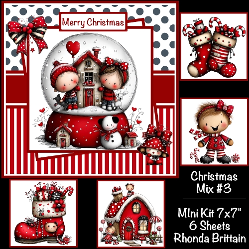 Christmas Mix #3 Mini Kit 7x7