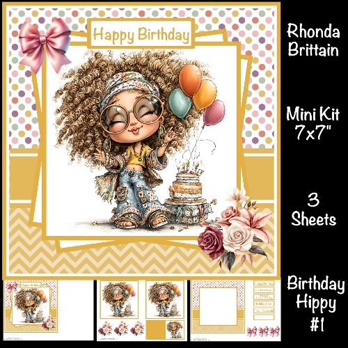 Birthday Hippy #1 Mini Kit 7x7 (3)