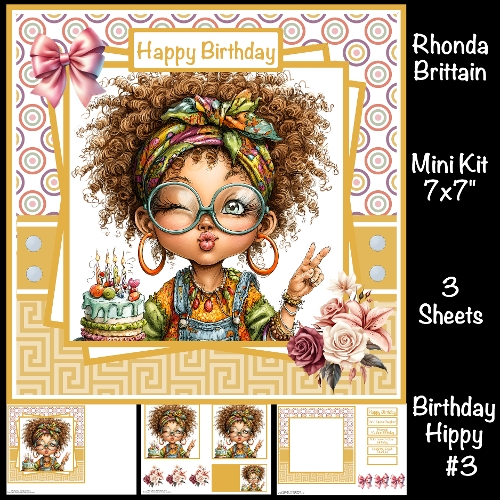 Birthday Hippy #3 Mini Kit 7x7 (3)