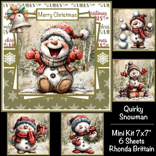 Christmas Snowman Mini Kit 7x7 (5)
