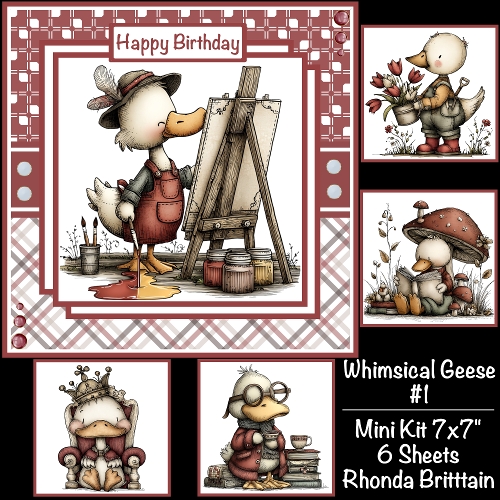 Whimsical Geese #1 Mini Kit 7x7 (5)