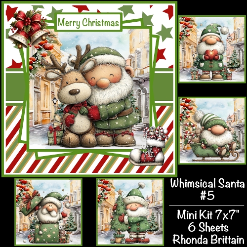 Whimsical Santa #5 Mini Kit 7x7 (5)