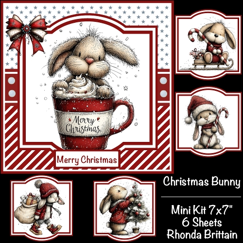 Christmas Bunny Mini Kit 7x7 (5)