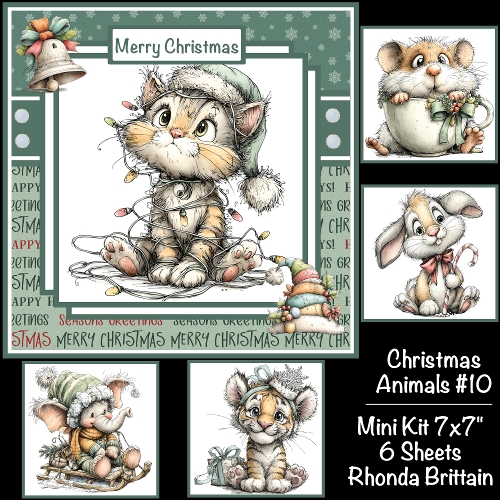 Christmas Animals #10 Mini Kit 7x7 (5)
