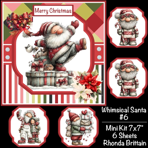 Whimsical Santa #6 Mini Kit 7x7 (5)